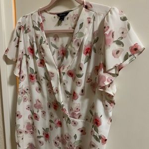 RW&CO Floral Blouse